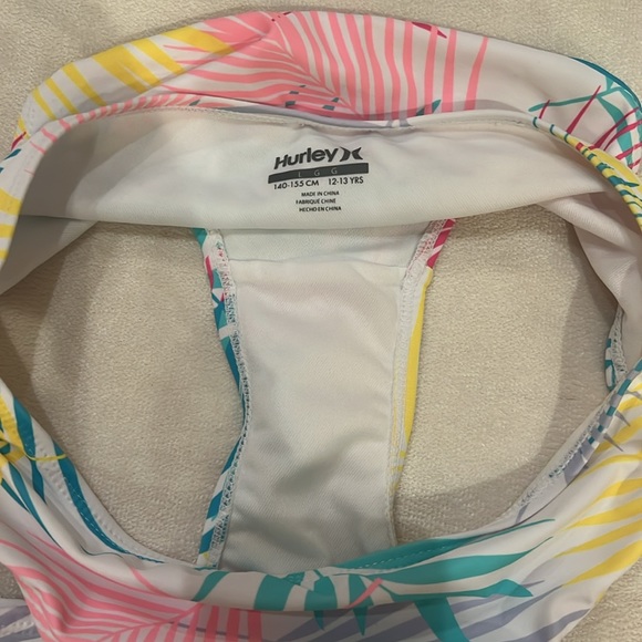 New w/o tags Girls Tankini Hurley size large - Picture 6 of 8